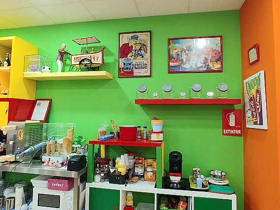 heladería en el interior